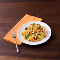 Chicken with Brussels Sprouts & Butternut Squash Skillet Dinner_image