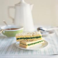 Egg-Yolk Butter and Asparagus Tea Sandwiches image