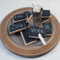 Blackboard Butter Cookies with Edible Chalk_image