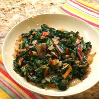 Sauteed Swiss Chard with Mushrooms and Roasted Red Peppers_image