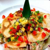 Lobster Quesadilla with Tropical Fruit Salsa image
