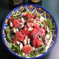 Amazing Watermelon Greek Salad With Feta_image