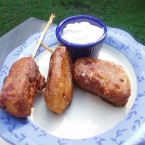 Blue Cheese and Bacon Mini Corn Dogs_image