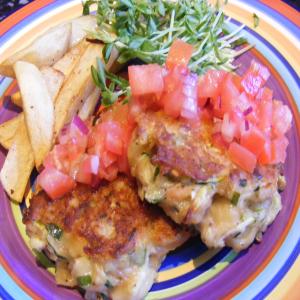 Tuna Pasta Fritters With Salsa image
