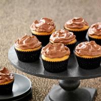 Chocolate Frosted Peanut Butter Cupcakes image