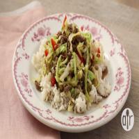Black Pepper Beef and Cabbage Stir Fry image