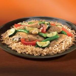 Chicken and Vegetable Ragout with Natural Whole Grain Brown Rice_image