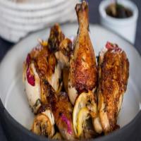 Roast Chicken with Charred Scallion Vinaigrette_image