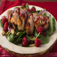 Grilled Chicken and Raspberry-Spinach Salad_image
