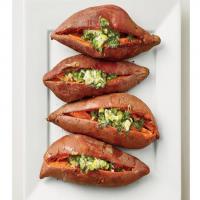 Baked Sweet Potatoes with Dill Butter_image