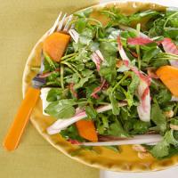 Watercress Salad with Persimmons and Hazelnuts_image