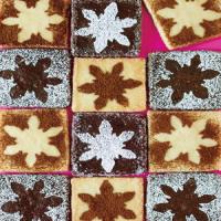 Snowflake-Stenciled Shortbread Cookies image