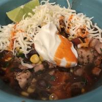 Chicken Soup With Black Beans and Corn image