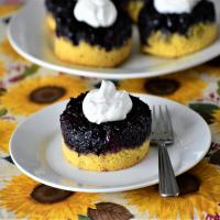 Blueberry Upside-Down Mini Cakes_image