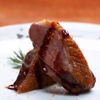 Seared Duck Breast With Red Wine Jus And Orange, Olive Oil Mash Recipe by Tasty image