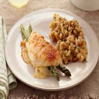 Parmesan-Crusted Stuffed Chicken image