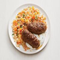Turkish Beef Patties with Confetti Couscous_image