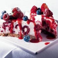 Summer berry mousse cake image