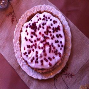 Pomegranate Orange Tart With Pistachio Shortbread Crust_image