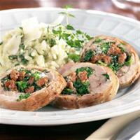 Sausage and Broccoli Rabe Tenderloin Roulades from Hatfield® image