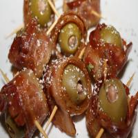 Bacon-Wrapped Olives image
