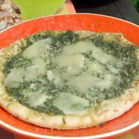 Grilled Flatbread with Asparagus Pesto and Fontina image