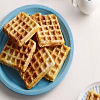 Homemade Waffles with Bacon and Cheddar_image