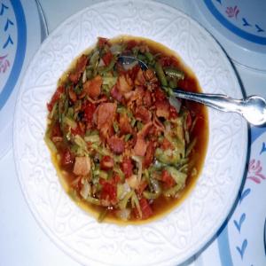 Green Beans, Tomatoes and Bacon image