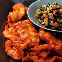 Grilled Tandoori Style Shrimp with Mint Chutney_image