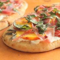 Grilled Prosciutto and Peach Flatbread Pizza image