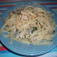 Linguini and white clam sauce._image