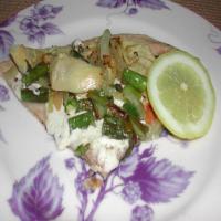 Kumquat's Spring Pizza With Asparagus and Artichoke Hearts image