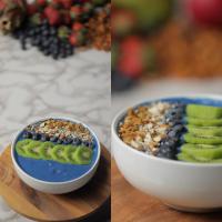 Healthy Smoothie Bowl: Blue Magik Bowl: Tropical Canopy Recipe by Tasty_image