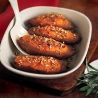 Twice Baked Sweet Potatoes with Sage and Pecans image