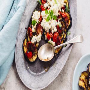 Grilled Eggplant With Ricotta and Tomato Recipe - Food.com_image