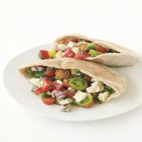 Greek Salad Pita Sandwiches image