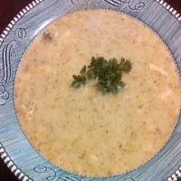 Creamy Broccoli & Chicken Soup_image