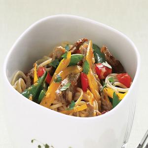 Beef & Noodles with Fresh Vegetables image