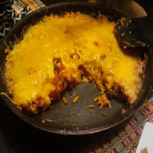 Anuj's Skillet Cheesy Beans and Rice_image