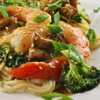 Shrimp with Broccoli in Garlic Sauce image