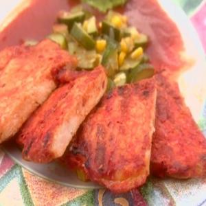 Red Chile Pork Cutlets, Cervantes Style: Chuletas de Serdo en Chile Rojo, Estillo Cervantes image