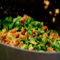 Greens and Andouille image
