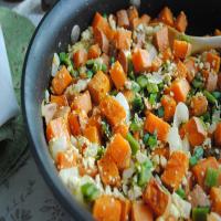 Spicy Sweet Potato Hash with Roasted Poblanos_image