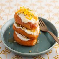 Peach and Goat Cheese Napoleons image