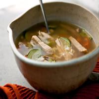Turkey (or Chicken) Soup With Lemon and Rice image