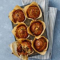 Spiced carrot & apple muffins image