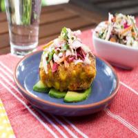 Southwestern Pinto Bean and Veggie Burgers with Slaw_image