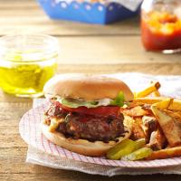Air-Fryer Herb and Cheese-Stuffed Burgers_image