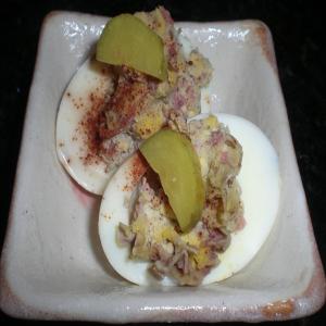 Nutty Deviled Eggs image