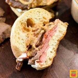 Hot Roast Beef Sandwich with Caramelized Onions | Sunday Supper Movement_image